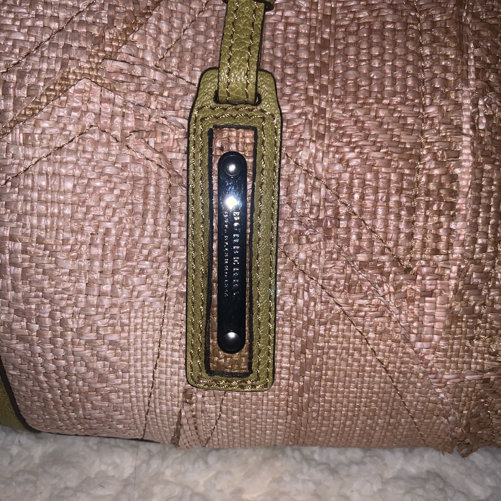💯Burberry Prorsum Covington Lg Raffia Gr Leather - Picture 3 of 11